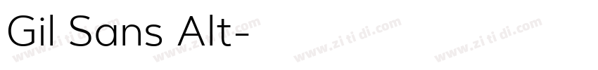 Gil Sans Alt字体转换